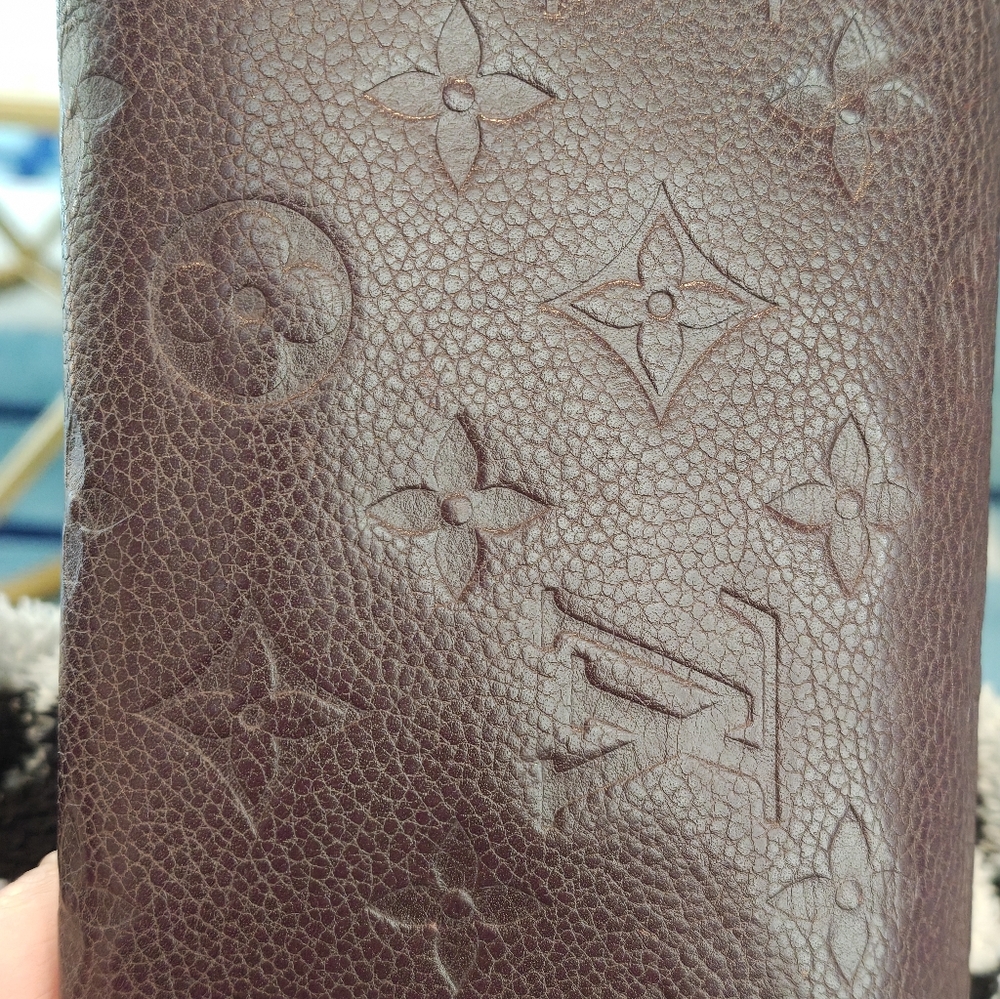 Louis Vuitton Dark Brown Embossed Wallet - Picture 14 of 14